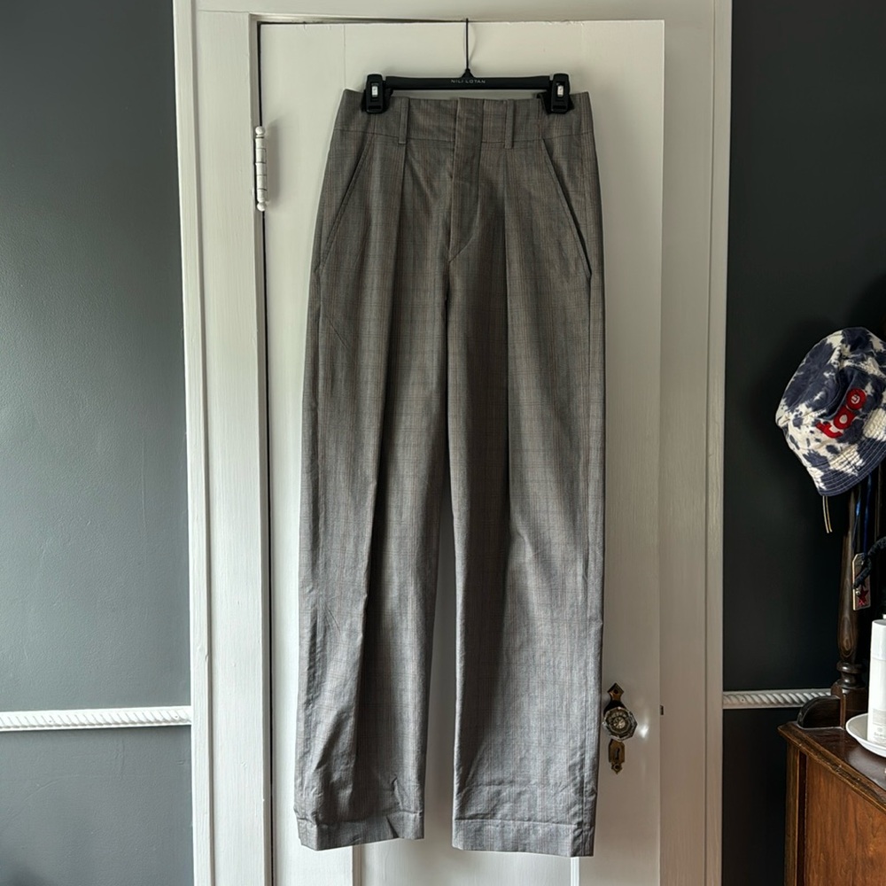 Isabel Étoile Marant, plaid pleated trousers